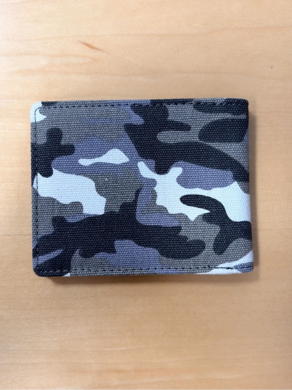 Lanyani (USED) Gray Camo Canvas Bifold Wallet